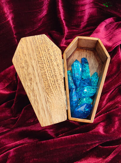 Coffin Trinket Box Open