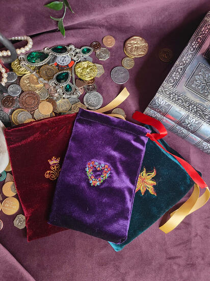 Embroidered Pouch Selection