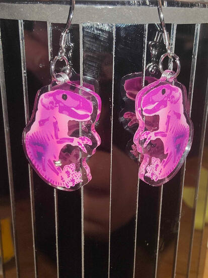 Diaphonised Rat Earrings
